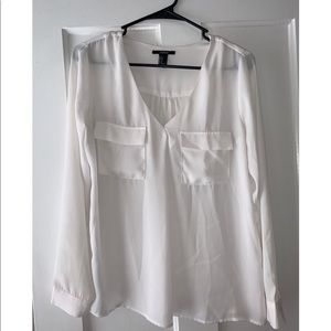 Forever 21 White Blouse